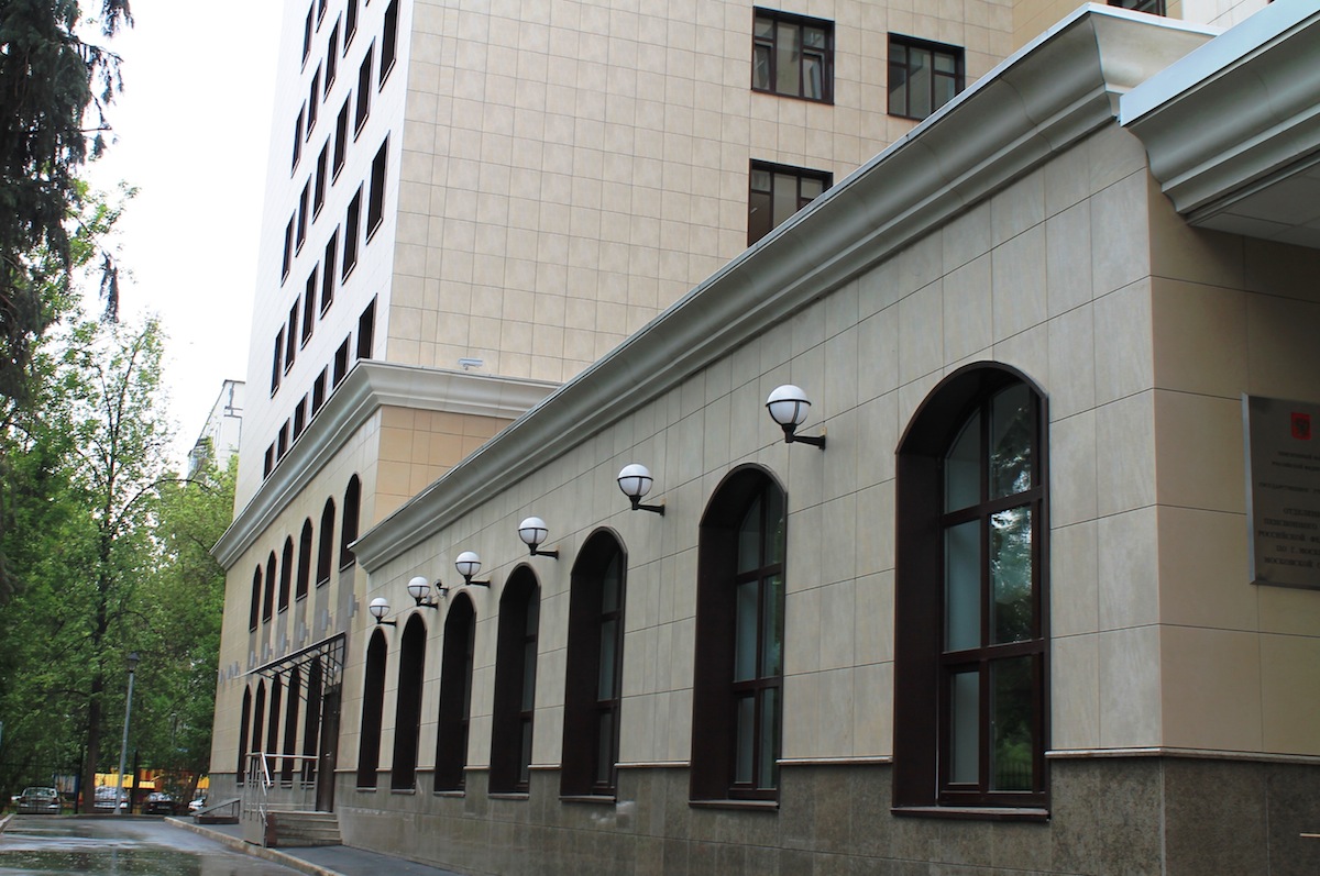 Пенсионный фонд Российской Федерации, г. Москва. Использованы навесные вентилируемые фасады Ронсон-300
