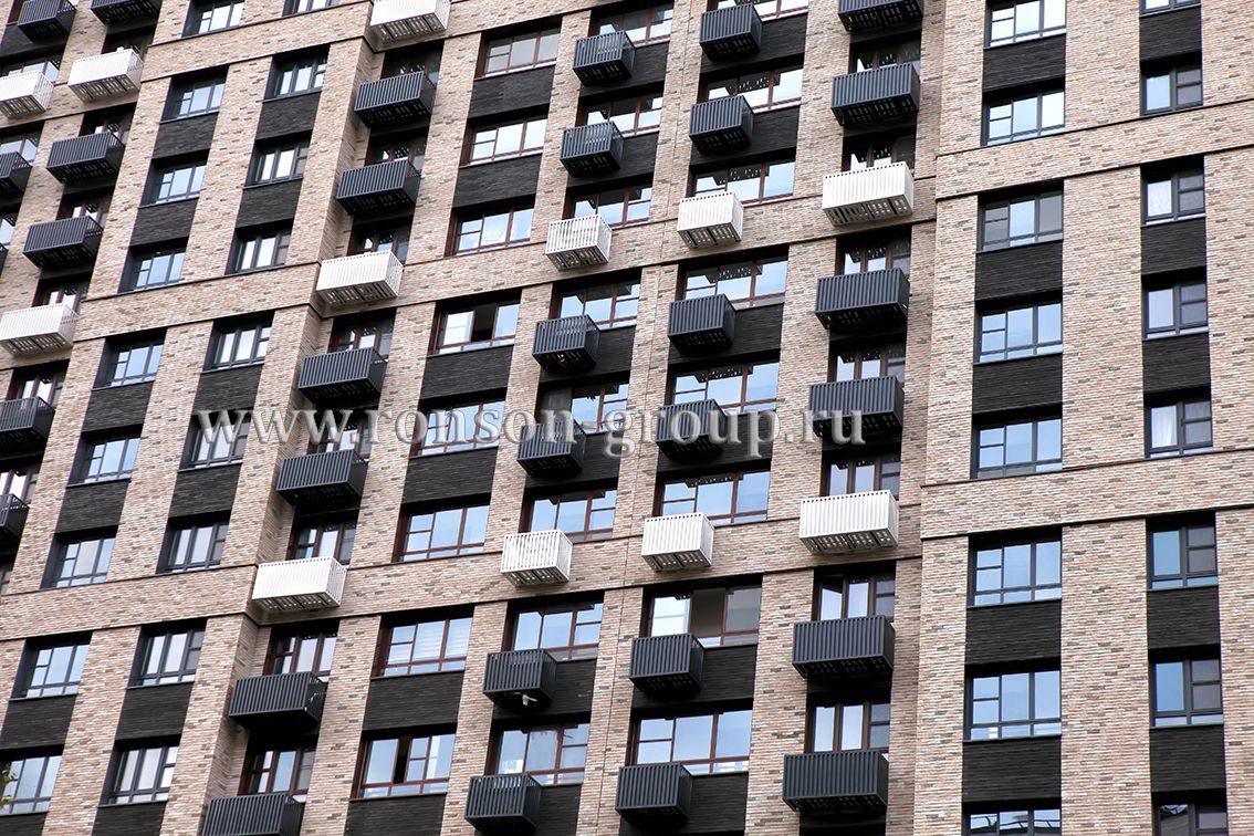 Жилой дом по программе реновации, г. Москва.Использованы навесные вентилируемые фасады Ронсон-200