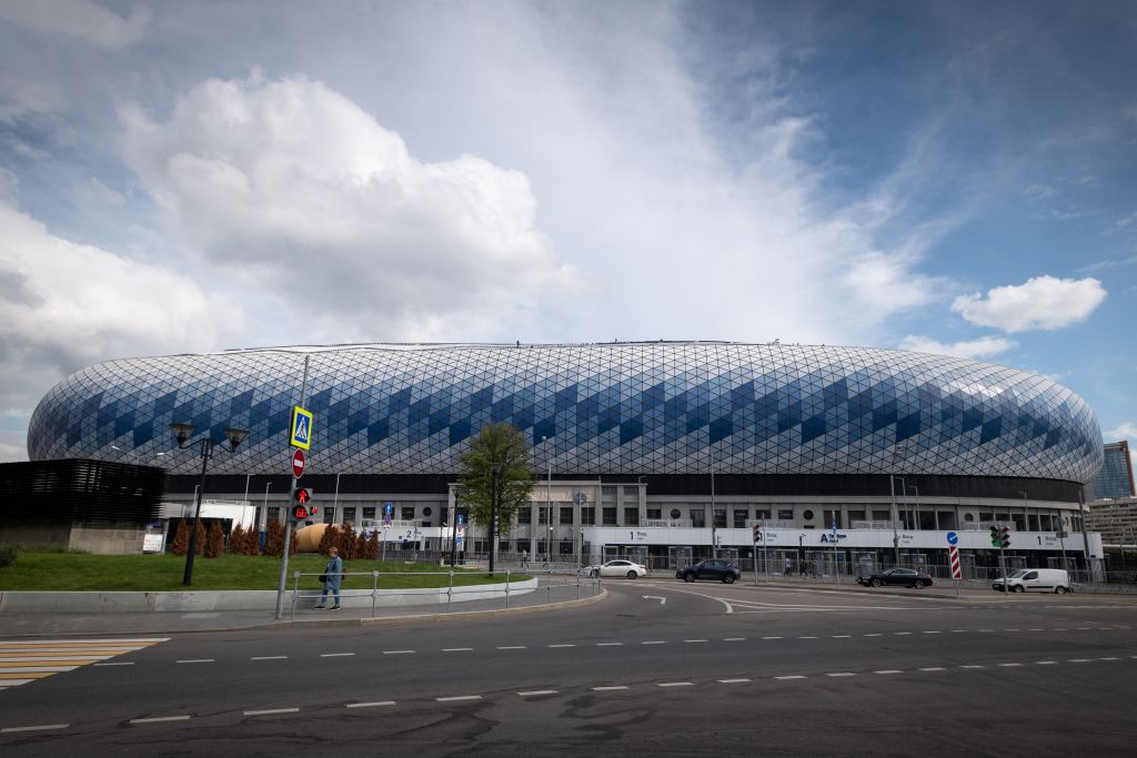 Стадион Динамо, г. Москва.Использованы навесные вентилируемые фасады Ронсон-600