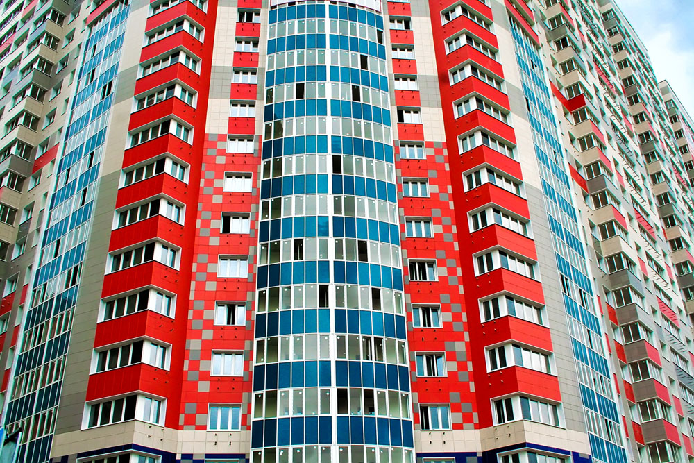 Мортонград «Путилково», Московская область. Использованы навесные вентилируемые фасады Ронсон-300