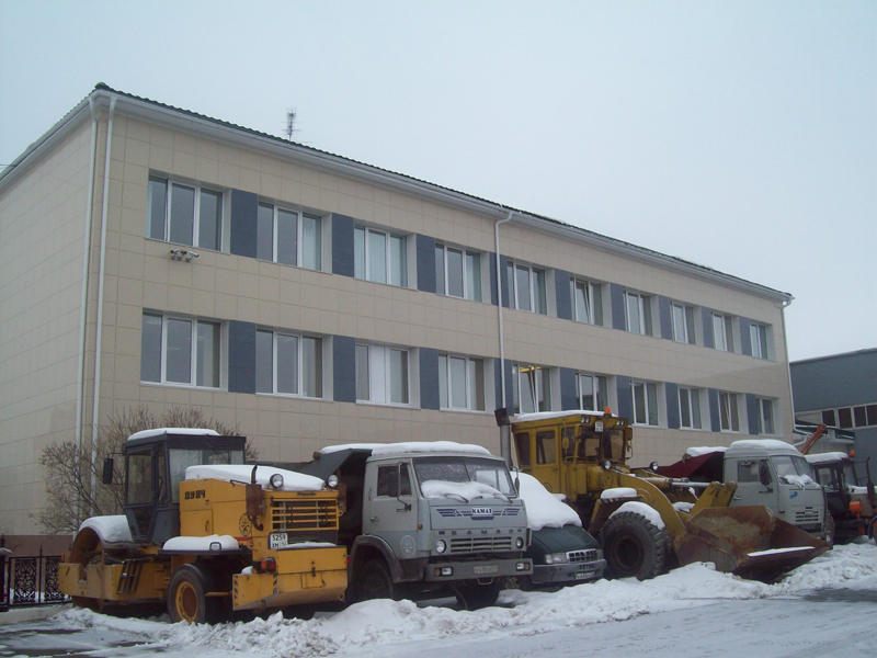 Дорожно–ремонтное строительное управление, г. Челябинск. Использованы навесные вентилируемые фасады Ронсон-300