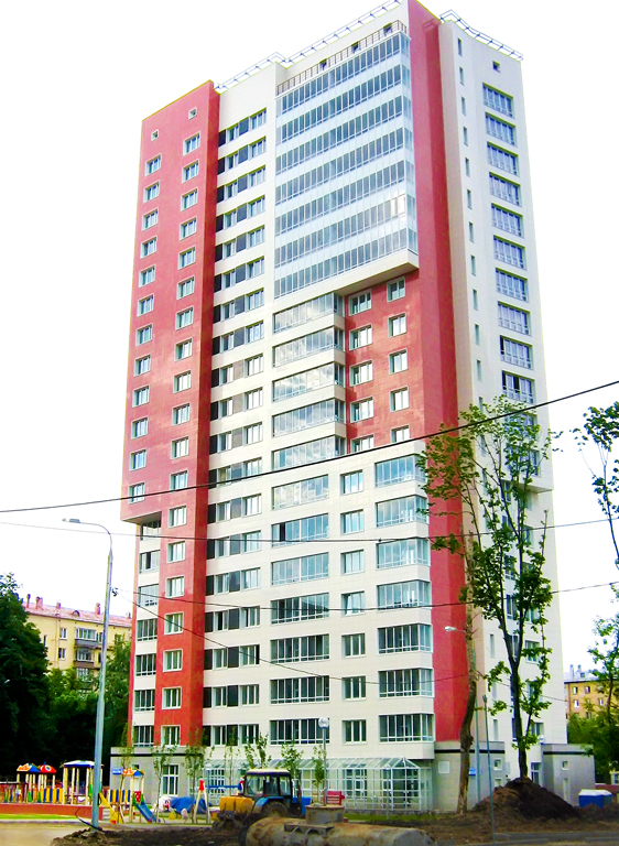 ЖК «Ломоносовский», г. Москва. Использованы навесные вентилируемые фасады Ронсон-300
