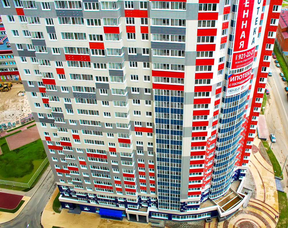 Мортонград «Путилково», Московская область. Использованы навесные вентилируемые фасады Ронсон-300